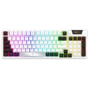 Clavier Gamer Mécanique AQIRYS ADARA % ANTI GHOSTING RGB Blanc