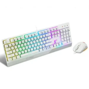 Ensemble Clavier et Souris Gamer MSI VIGOR GK + Clutch GM Blanc
