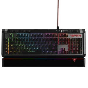 Clavier Gamer Mécanique PATRIOT VIPER V RGB KAILH RED SWITCH Noir