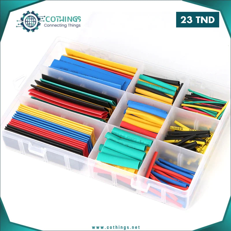 Coffret de 328 pieces Gaine Thermoretractable Multi-color 1 coffret pieces gaine thermoretractable multi color cothings