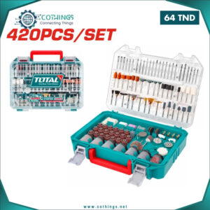 coffret accessoires meuleuse droite pcs total cothings