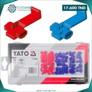 coffret assortiment pcs connecteurs terminaux cable electrique yato cothings