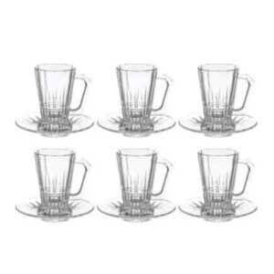coffret de verres a the luminarc q avec sous tasses