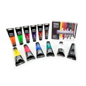 coffret de peintures acryliques set de x ml beaux arts