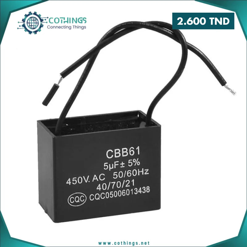 Condensateur de ventilateur CBB61 1,5 µF 450 V CA 1 condensateur ventilateur cbb f v ca cothings