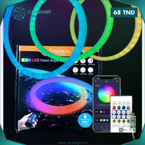 corde led rgb m controle bluetooth multi animations cothings