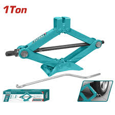 cric ciseaux total tonne manuel avec cle fourni acier renforce