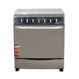 cuisiniere biolux feux inox avec tourne broche m x tbr