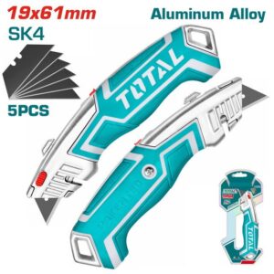 cutter lame sk x mm aluminium retractable lames incluses