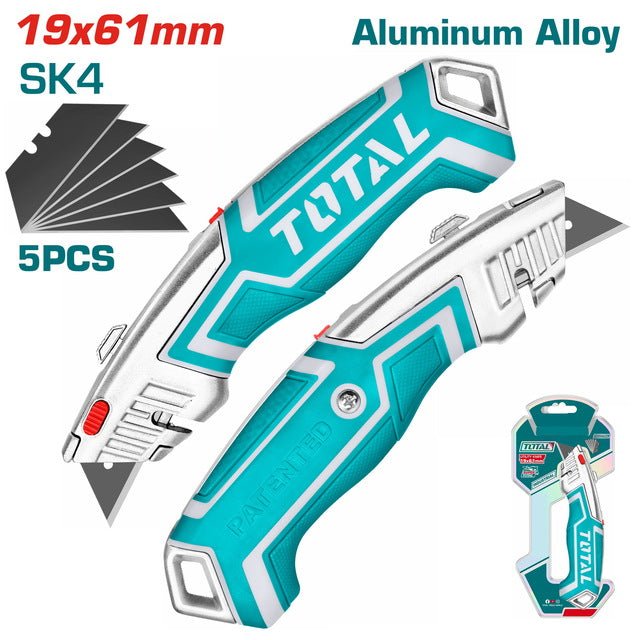 cutter lame sk x mm aluminium retractable lames incluses