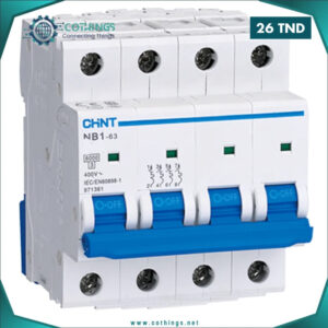 disjoncteur mcb nb p a courbe c ka protection tetrapolaire chint