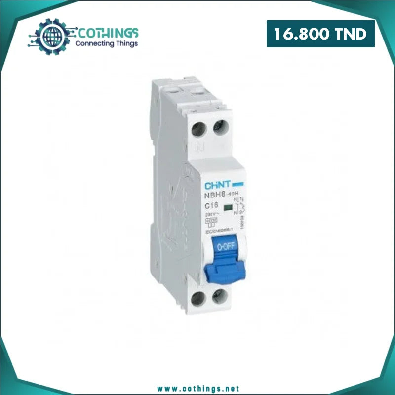 Disjoncteur NBH8-40H 1P+N C10 6kA CHINT 1 disjoncteur nbh h p n c ka chint cothings