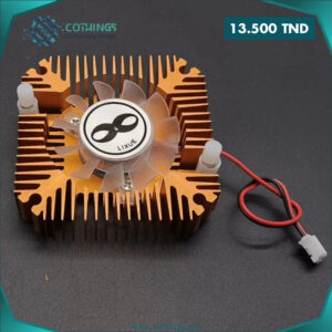 dissipateur thermique dore haute puissance refroidissement ventilateur