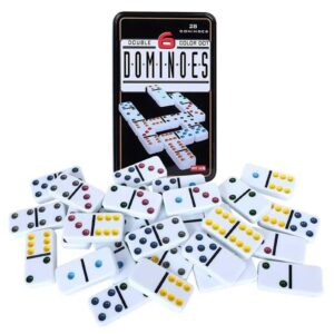 dominoes double color dot jouets
