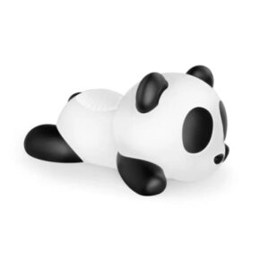 enceinte haut parleur sans fil bigben panda lumineuse blanc btlswpanad