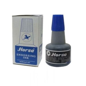 encre tampon horse ml bleu