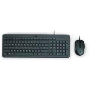 Ensemble Clavier + Souris Filaire HP AZERTY Français &# Noir