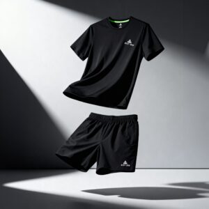 ensemble sport peak noir homme tshirt short running
