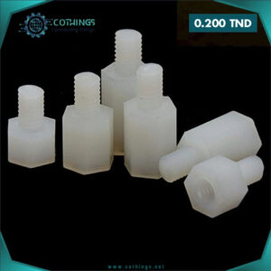 entretoise hexagonale nylon blanc m x mm tete simple cothings