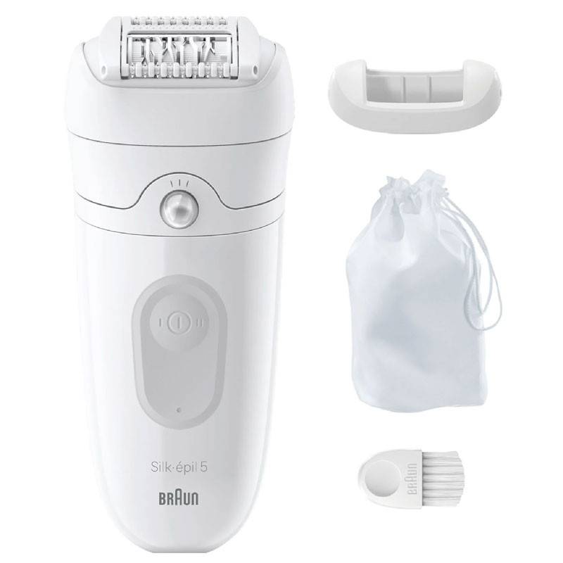 Épilateur Braun Silk Epil 5 -Blanc (SE5-011) 1 epilateur braun silk epil se pour visage et corps ggf