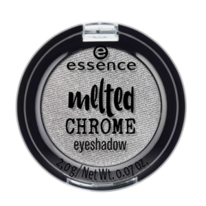 essence fard a paupieres mono melted chrome eyeshadow steel the look
