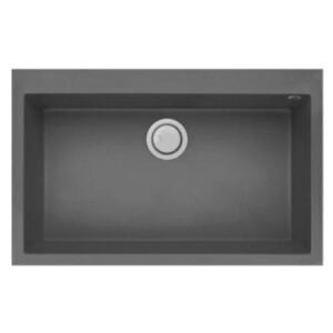 evier de cuisine focus bac granit quadra gris quadra g