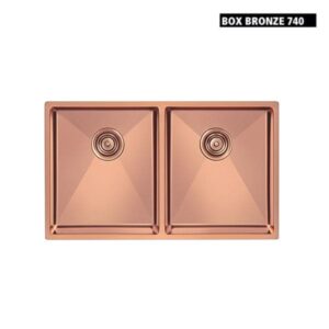 evier de cuisine infinity x boite bronze