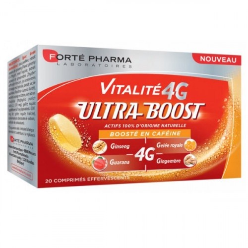 FORTE PHARMA ULTRA BOOST 4G CP EFFERVESCENTS B/20 1 forte pharma vitalite g ultra boost comprimes jpg