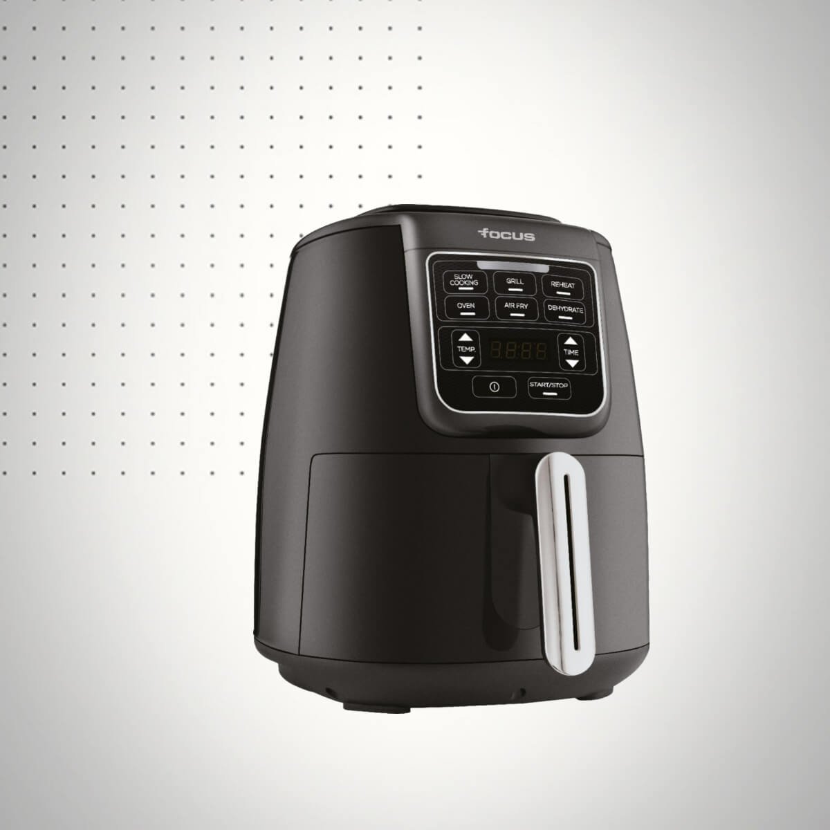 DIGITAL AIRFRYER 4 LITRES NOIR ET CHROME FOCUS 1 DIGITAL AIRFRYER LITRES NOIR ET CHROME FOCUS