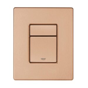 grohe skate cosmopolitan toilet flush plate brushed rose gold dl jpg