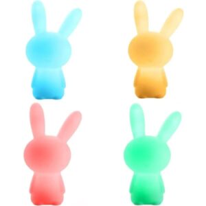 haut parleur sans fil bigben lapin lumineuse blanc btlsrabbit
