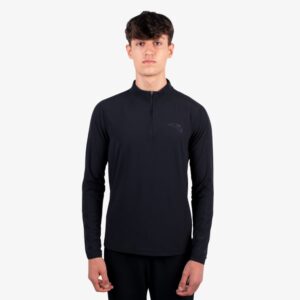 haut sport noir zip anta manches longues homme