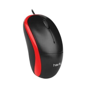 SOURIS OPTIQUE USB HAVIT MS NOIR&ROUGE