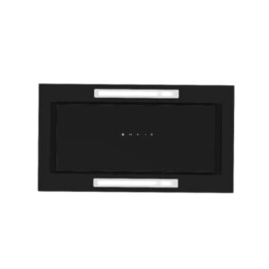 hotte encastrable premium cm verre noir kreta b