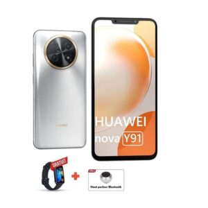 Smartphone Huawei Nova Y (/Go) Silver + Band + Haut parleur BT