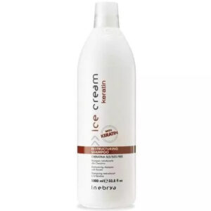 inebrya shampoing ice cream keratine litre