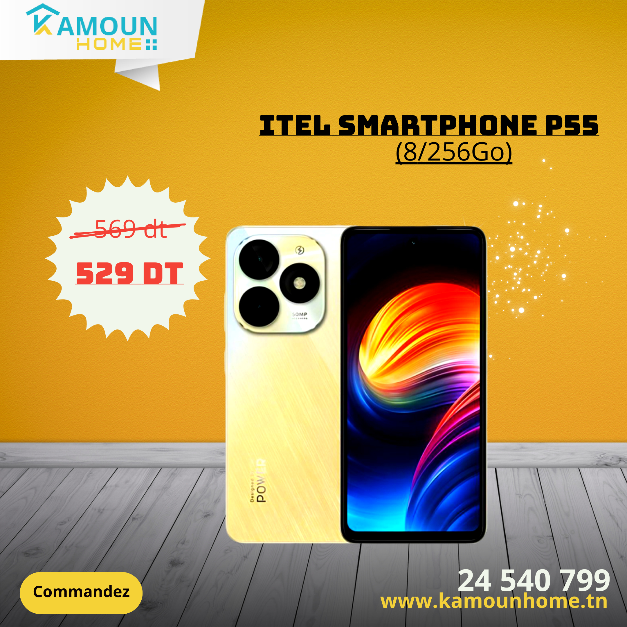 ITEL Smartphone P55 (8/256Go) 1 ITEL Smartphone P (/Go)