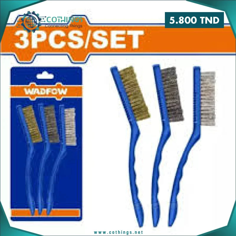 jeu brosse metal laiton nylon pcs wadfow cothings