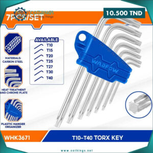 jeu cles torx courte pcs t t wadfow cothings