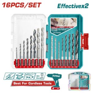 jeu de forets pieces mixtes hex shank pour metal bois beton