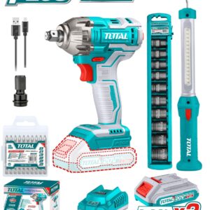 kit pcs boulonneuse v et lampe tosli pratique