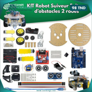 kit robot wd voiture roues eviteur dobstacles cothings