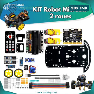 kit robot wd voiture roues microbit cothings