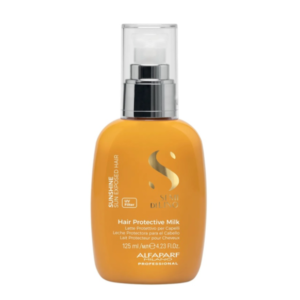 lait protecteur sans rincage ml alfaparf semi di lino after sun protective milk avec filtre uv pour cheveux exposes au soleil