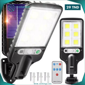 lampe solaire jardin capteur crepusculaire mouvement ip led cob