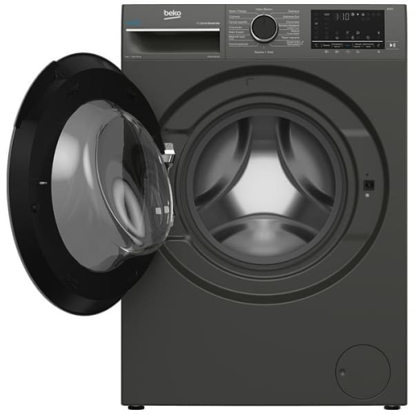 Lave Linge Frontal Inverter BEKO 8kg Noir&Gris Foncé (B3WFU5822MG) 1 lave linge frontal inverter beko kg noir gris fonce bwfumg