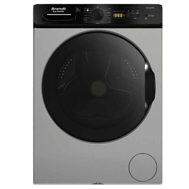 Machine à laver BRANDT 12 Kg Frontale 1400tr silver (BLF124QSBL) 1 lave linge frontal inverter brandt blfqsbl kg silver