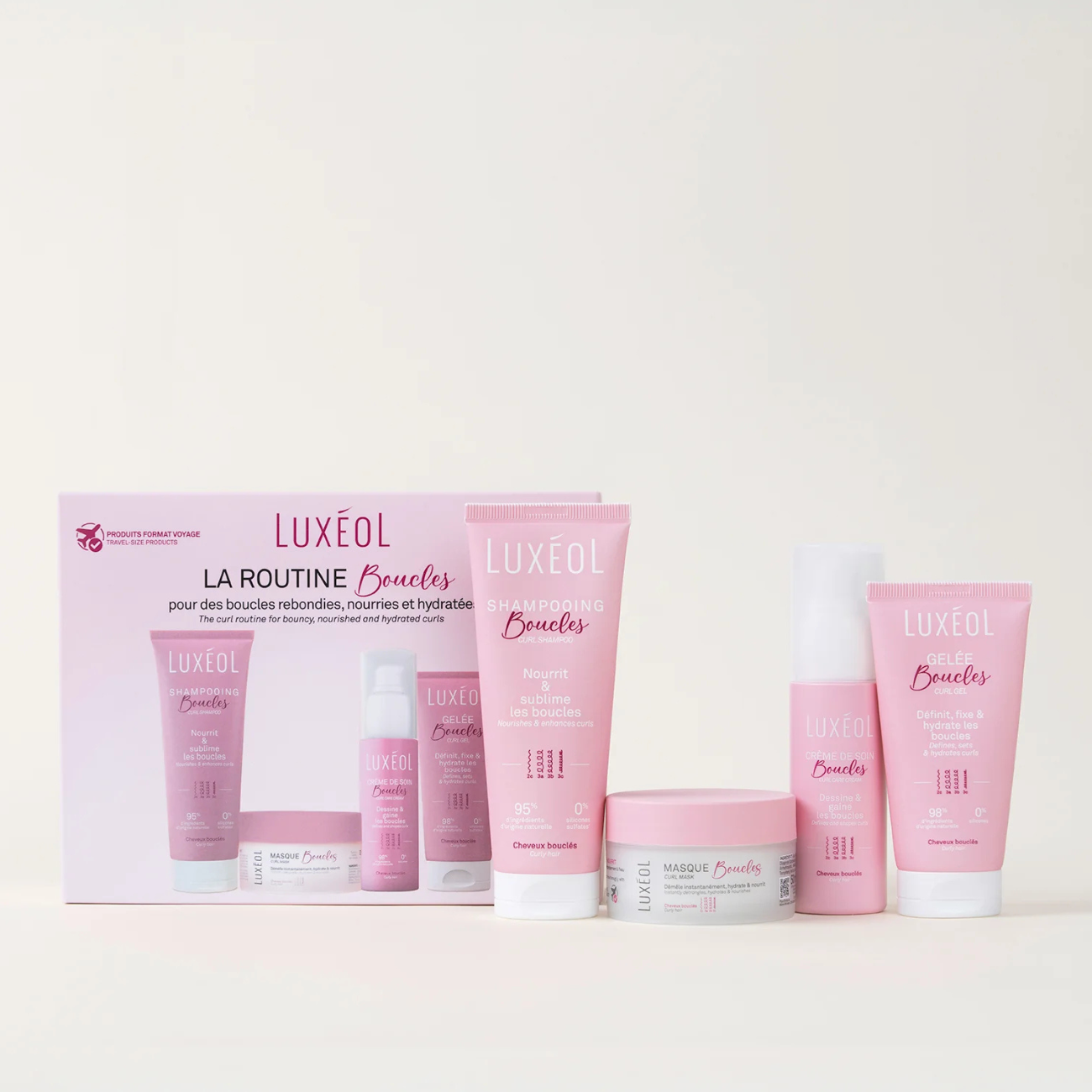 LUXEOL COFFRET ROUTINE BOUCLES FORMAT VOYAGE 1 luxeol coffret routine boucles format voyage png
