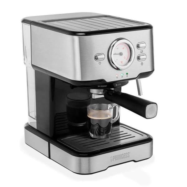 Machine à café Expresso PRINCESS 1100W inox (249412) 1 machine a cafe expresso princess w inox