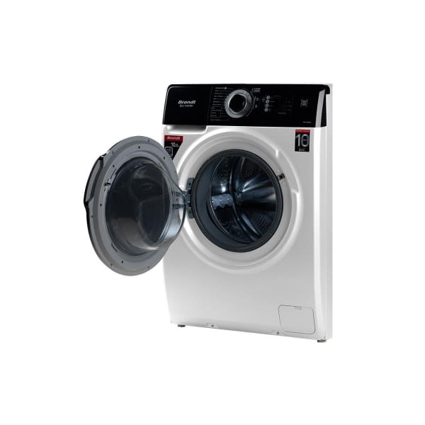 Machine à laver frontale BRANDT 10.5 Kg blanc (BAM102QVWL) 1 machine a laver frontale brandt kg blanc bamqvwl